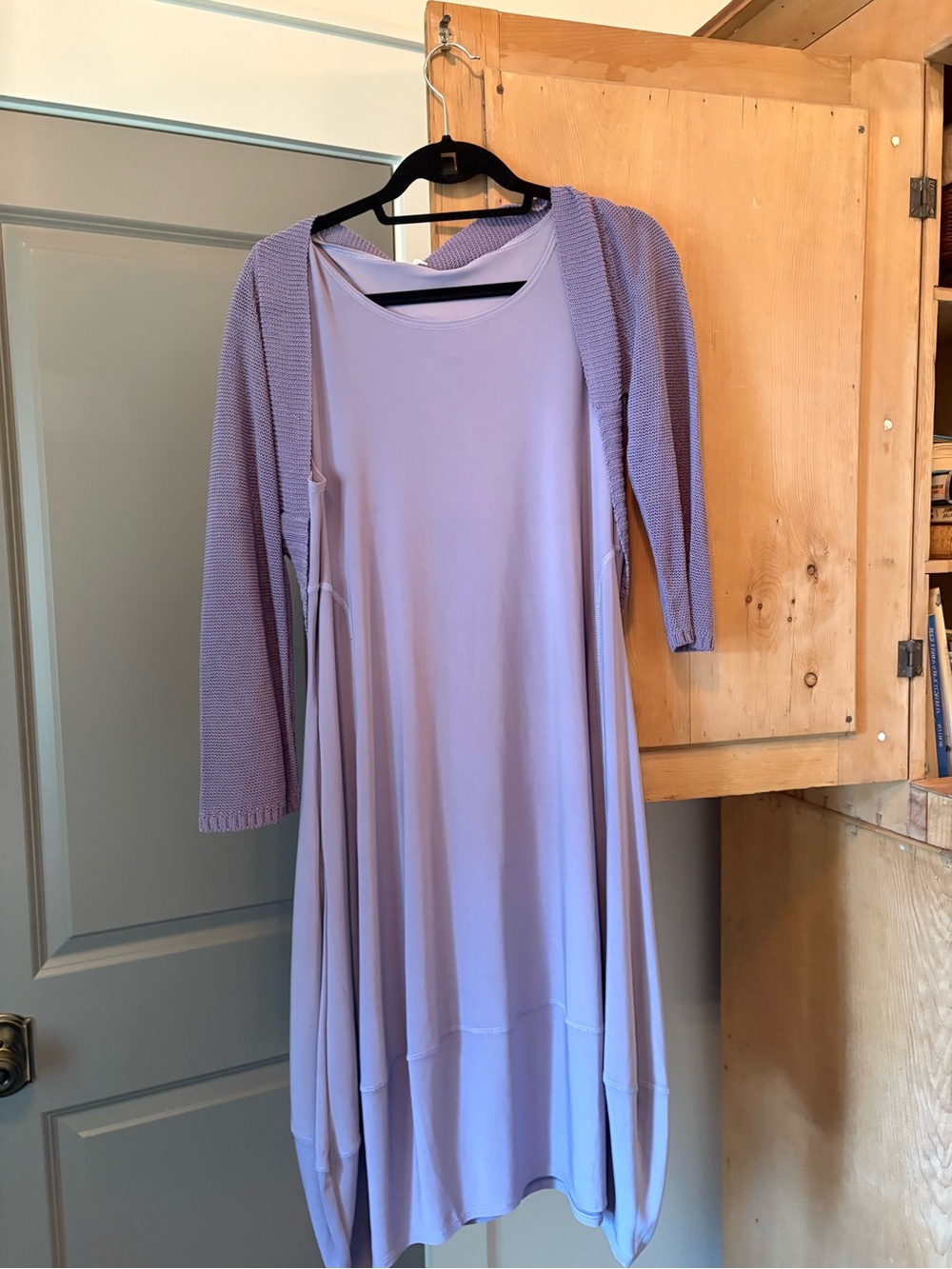 MarlaWynne Lavender Midi Dress with Matching Bolero